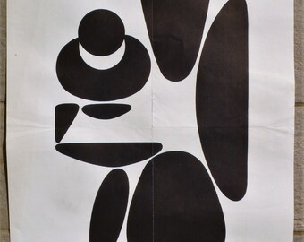 VASARELY Vintage exhibition poster 1964