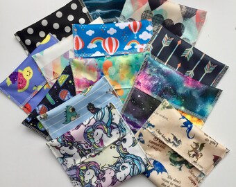 Zero Waste, Reusable Snack Bags, Gift under 10, Back to School, Reuse Sandwich Bags, School Supplies, Reuse Snack Bags, Gift for Kids