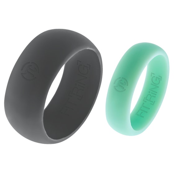  His  Hers  Fit Ring  Flexible Silicone  Wedding  Band  FREE