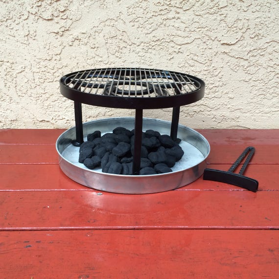 Fire pit Cook Stand Campfire BBQ round grate: stand grill