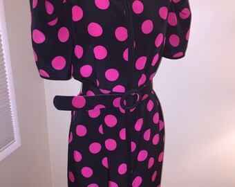 David Hayes 1980s vintage silk dress