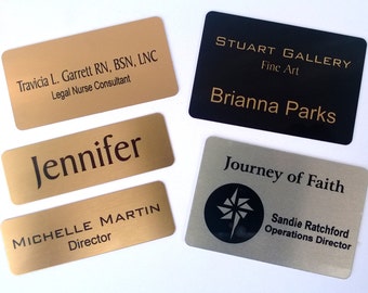 Metal Magnetic Name Tags