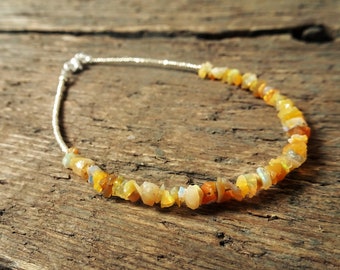 Opal Bracelet, Opal Jewelry, October Birthstone, Opal, Gemstone Bracelet, Bracelet, Jewelry, Ethiopian opal, delicate bracelet, boho
