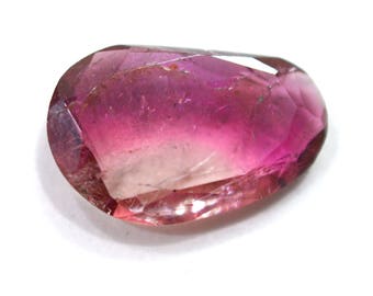 Tourmaline Natural Tourmaline Polki Both Side Faceted Rose Cut 4.15 cts 10x15.5 mm Loose Gemstone - 3553