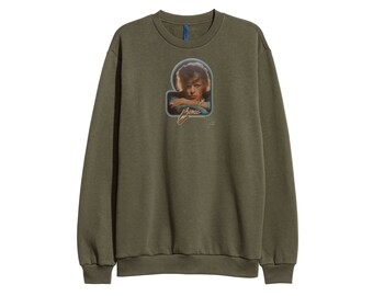 David Bowie sweater sweatshirt retro 90s - Sz Men S - Women M