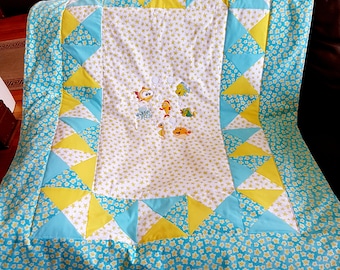 Sea stars - quilt for baby