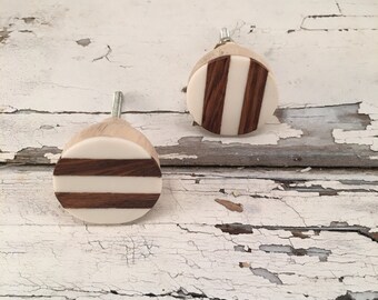 Knobs, Inlay Maple Wood Knob, Marquetry Decorative Unique Drawer Pull Knob Furniture Upgrade, Cabinet Pulls, Item #482573269