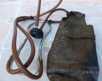 Antique Acousticon Headphones, Doctor's Headphones, Old Headphones, Medical Instrument, Old doctor's Device Hand Held Hearing Aid Bakelite