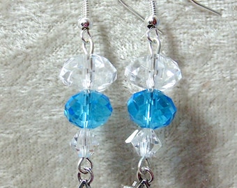Star of David Earrings - Glass Crystals