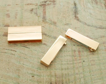 set of 5 gold magnetic clasps