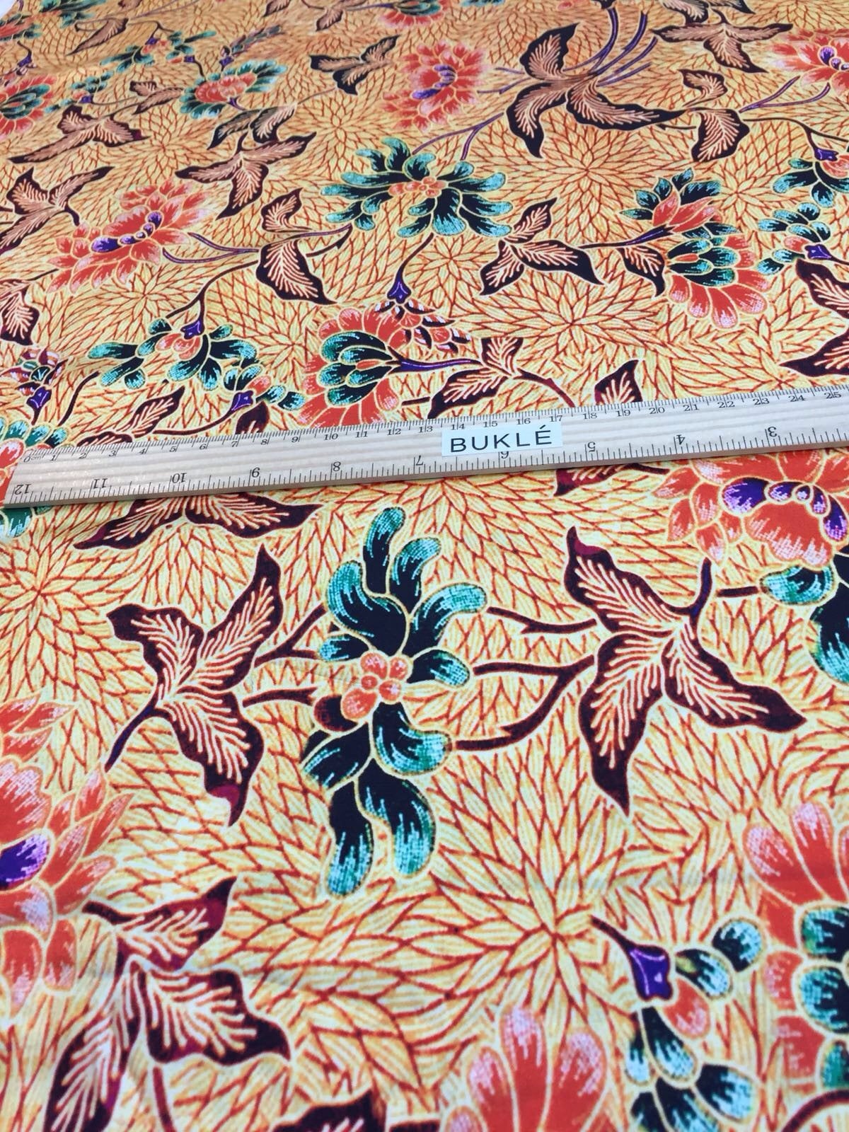 Floral SILK Fabric by the Yard Flower Print Fabric Chiffon