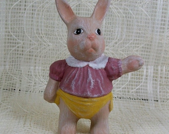 Handmade Ceramic Bunny Figurine / Ceramic Bunny Statue / Rabbit Decor / Easter Decoration / Easter Gift / Ceramic Rabbit