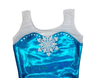 Frozen Leotard - Queen Elsa of Arendelle. Optional cape available separately!