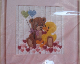 Vintage needlework kit -- LITTLE BUDDIES -- from The Creative Circle, item #1432.