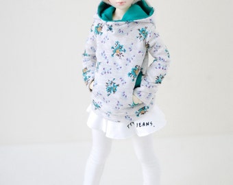 MSD Cutty Skirt Leggins- White