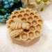 3D Bee on HoneyComb silicone soap mold soap mold silicone molds candle mold cake mold insects silicone mold insert resin mold