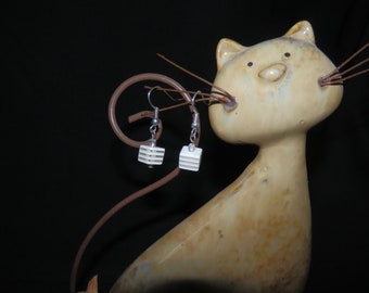square Pearl Earrings