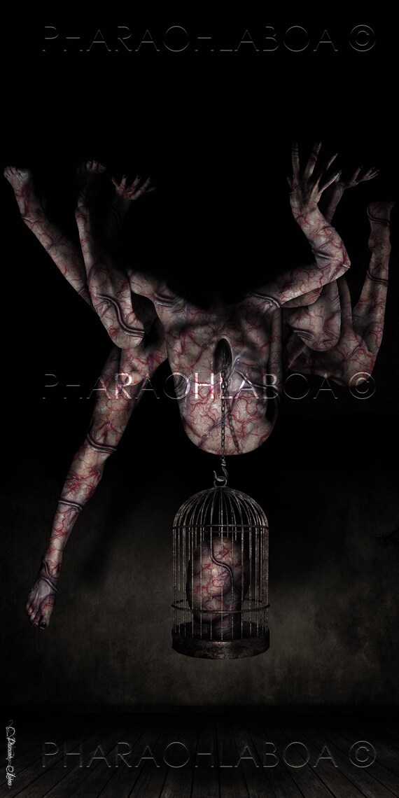 Art Print Silent Hill Inspired Disturbing Tortured Soul Art Print Silent Hill Inspired Disturbing Tortured Soul