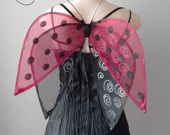Ladybug Faerie Wings for Adults or Children