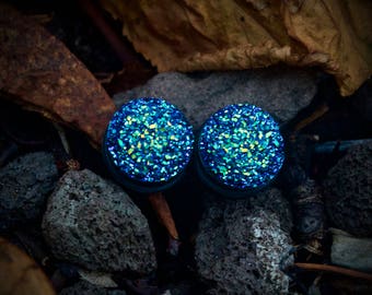 Rimless Crystal Plugs 18 mm--unique--