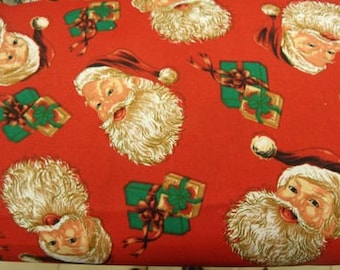 Red MULTICOLOR Christmas cotton fabric