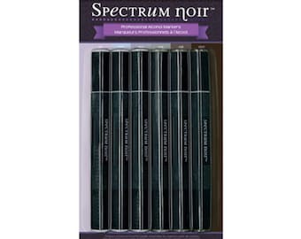 Spectrum Noir Alcohol Markers 6pk COOL GRAYS - Alcohol Markers - Spectrum Markers - Spectrum Alcohol Markers - Blendable Markers - 7-061