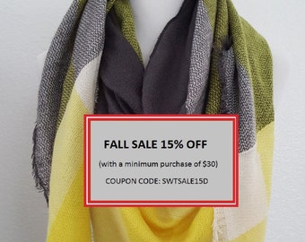 Plaid Blanket Scarf, Blanket Scarf, Tartan Plaid Scarf, Tartan Scarf, Blanket Scarf, Oversized Scarf, Oversized Blanket Scarf, monogrammed