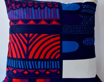 Marimekko Pillow Case, Handmade, 20x20 inches (50x50cm)