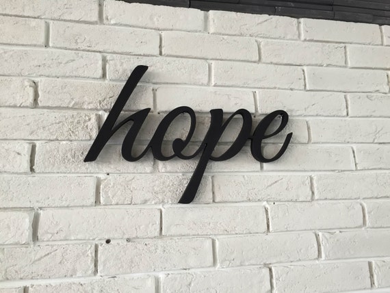 Wooden Letters HOPE sign wall sign Hope wall decor sign