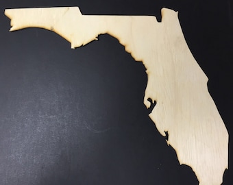 FL Florida Wood Cutouts - Shapes for Projects or Other Use