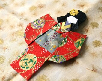 Magnet geisha in kimono sleeved #4