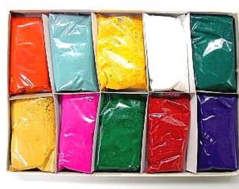 10 Pack of 50 gms Holi Color / Color Runs & Photography prop- High Quality Powder