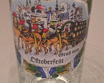 Münchner Oktoberfest Glas, 05 Liter, Oktoberfest, München, Bierglas,