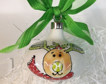 Tennis Ornament Reindeer