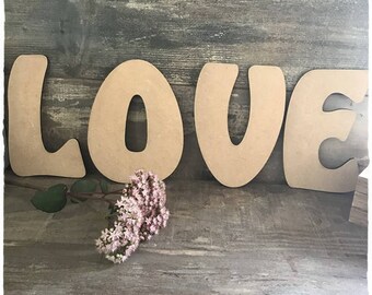 Letter, name or Word blank height 20 cm thickness 6mm