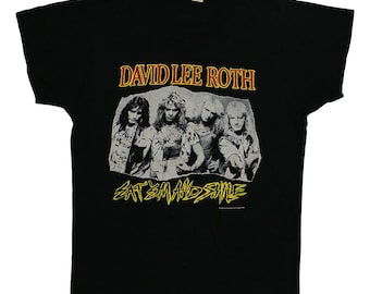 David Lee Roth Shirt Vintage tshirt 1986 Eat Em And Smile concert tee 1980s Original band rock