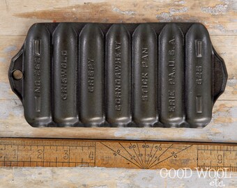 griswold antique cast iron mini corn stick pan - #262 - collector's dream!