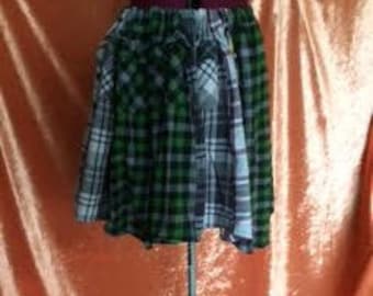 Avril Recycled Flannel Skirt
