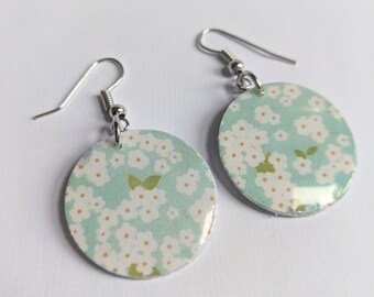 Handmade Paper Dangle Earrings