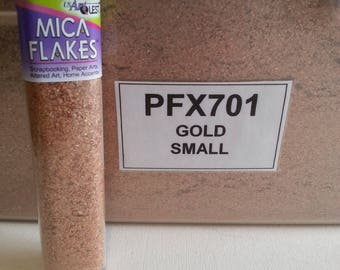 Natural Mica Flakes for Crafts Gold Small by USArtQuest