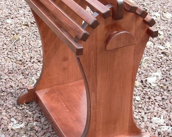 Floor standing saddle rack