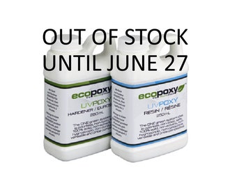 Ecopoxy UV. 500 ml You have found a safe, Environmentally Friendly, Low Odor, Plant based Epoxy. Needs no ventilation. Casting resin.