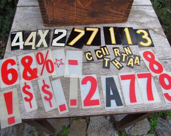 Vintage Marquis Letters - Various Supermarket Sign Letters