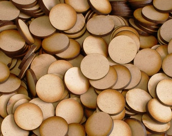 Unfinished wooden circles / disc for essential oil diffusers or crafting jewelry making in the size of your choice