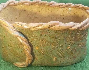 Fern Design Planter or Casserole Dish