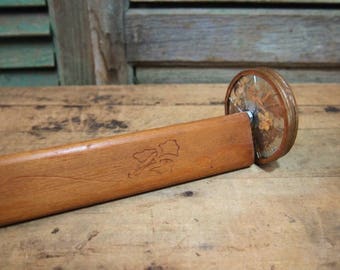 Vintage wood and glass Kaleidoscope as-is