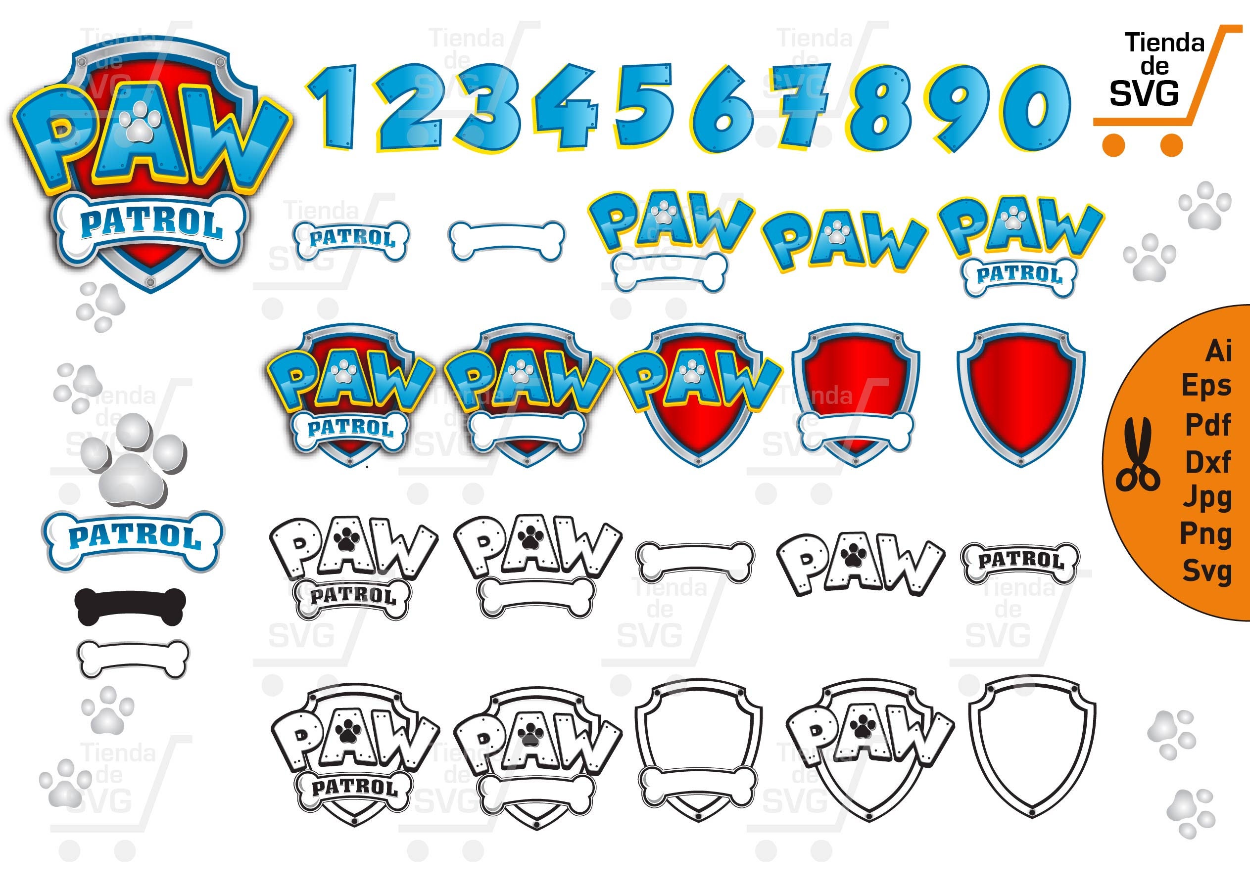 Download PAW PATROL svg paw patrol escudo svg fonts paw patrol svg