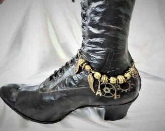 Steampunk Boot Jewelry Bracelet Anklet #2
