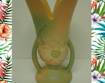 Vintage Weller Wild Rose Vase