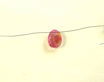 Watermelon tourmaline slice AA+ 13 x 10 x 2mm 4.4ct